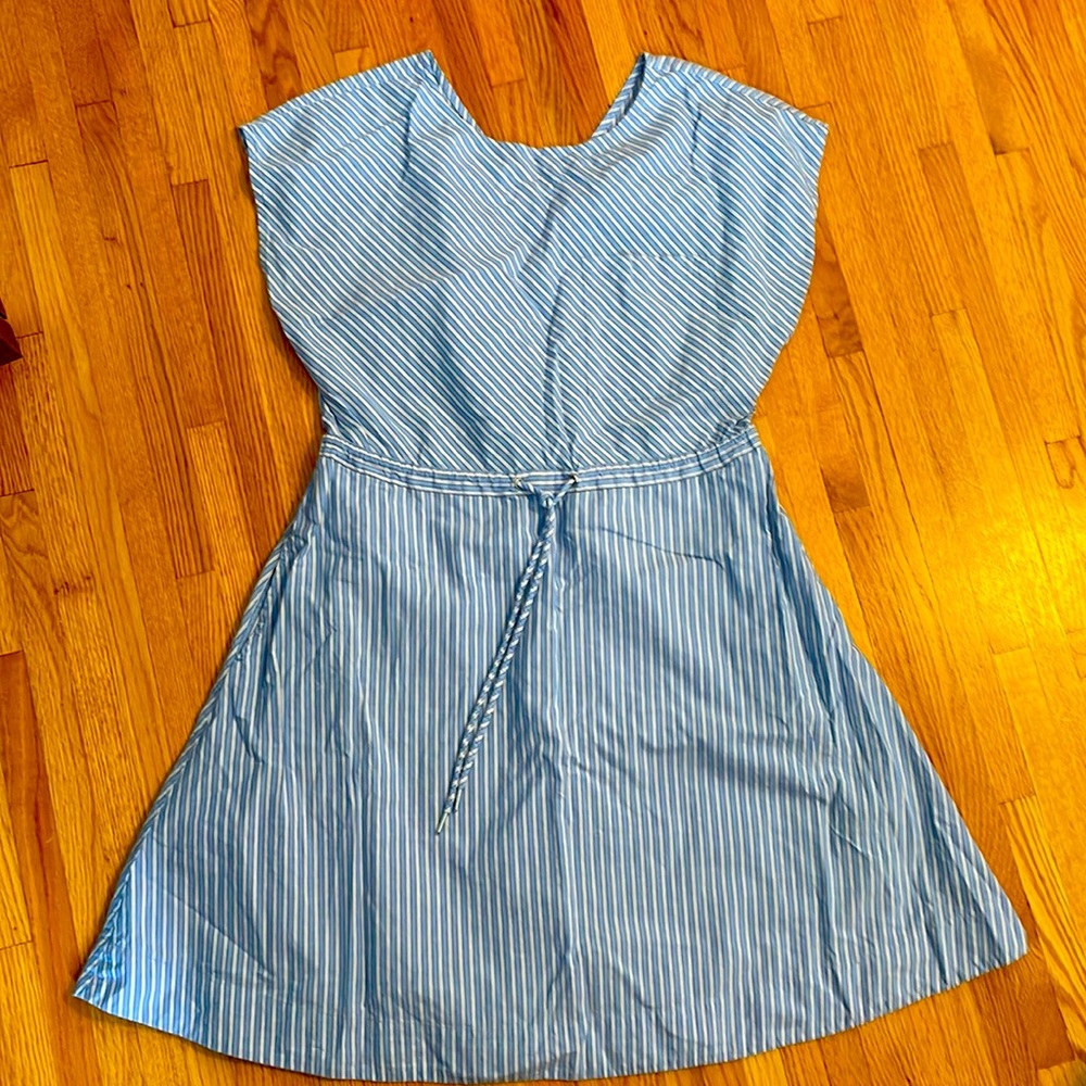 Closed Women's Blue Striped Cotton Shirt Lilac Dress Size M